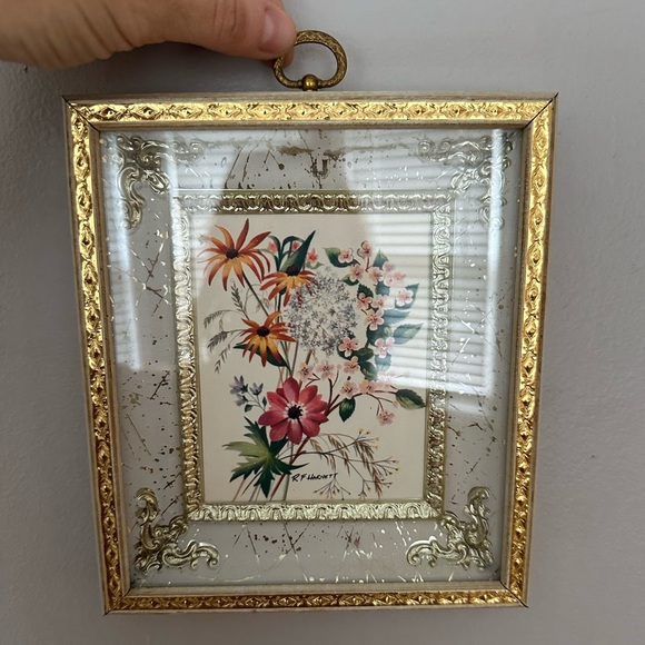 Vintage Floral Picture - Picture 3 of 3